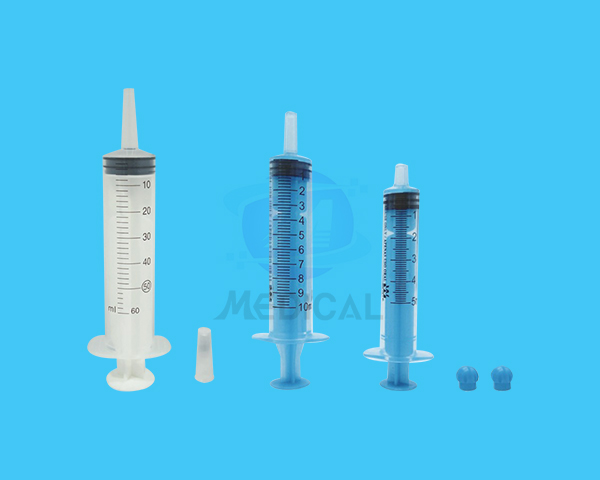Disposable syringes with catheter tips